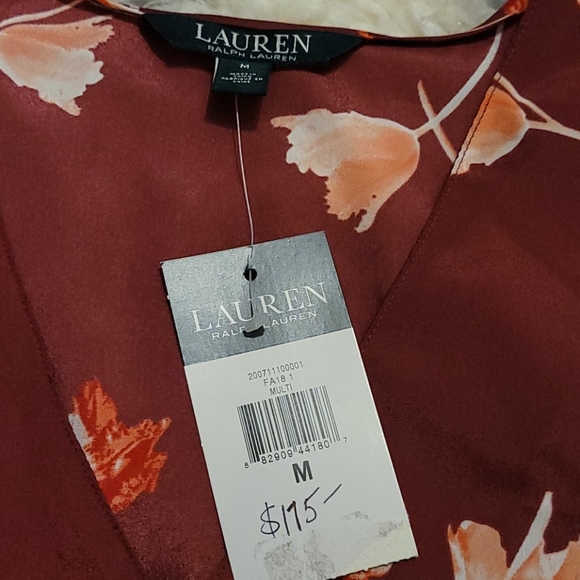 NWT Ruffle/ Floral Ralph Lauren Blouse - Picture 12 of 13